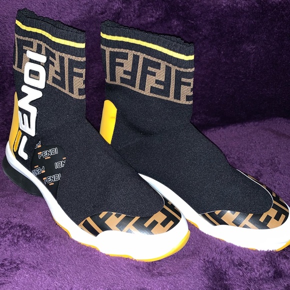 fila sock shoes yellow